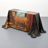 Reginald Baxter Hand-painted Leopard Console Table - Sold for $2,125 on 01-29-2022 (Lot 15).jpg